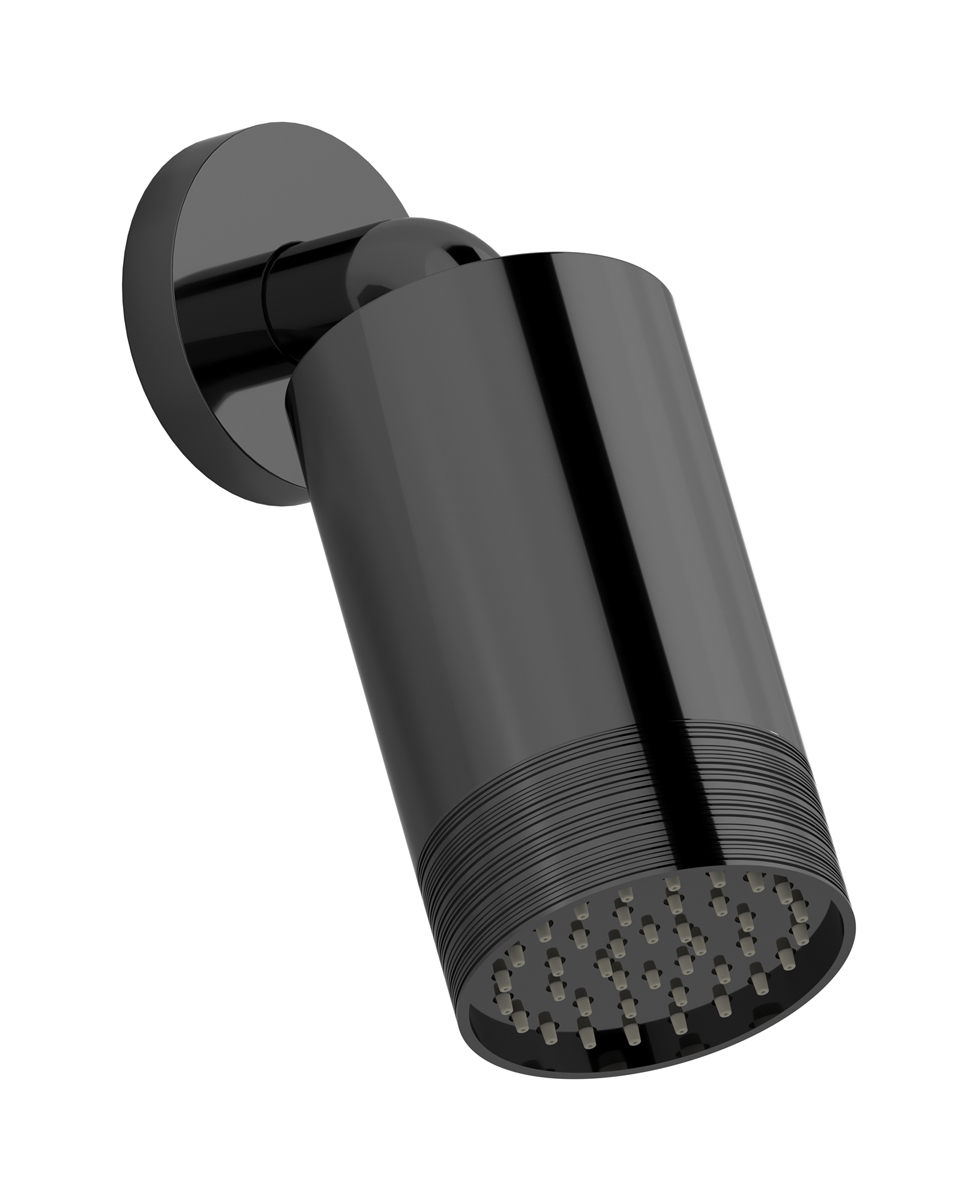 Верхний душ с Кронштейн для душа WE ARE IB rr085bo_2 Black Chrome Spot