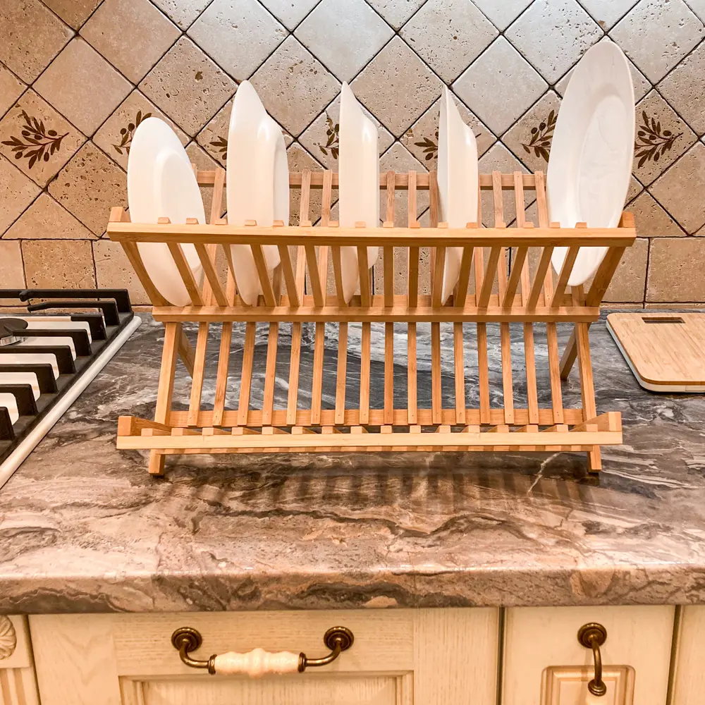 Сушилка для посуды BAO 44.5x40x26 см бамбук Santreyd STLM-2051699 - Вид №7