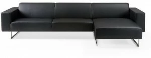 Artifort Кожаный диван с шезлонгом Mare