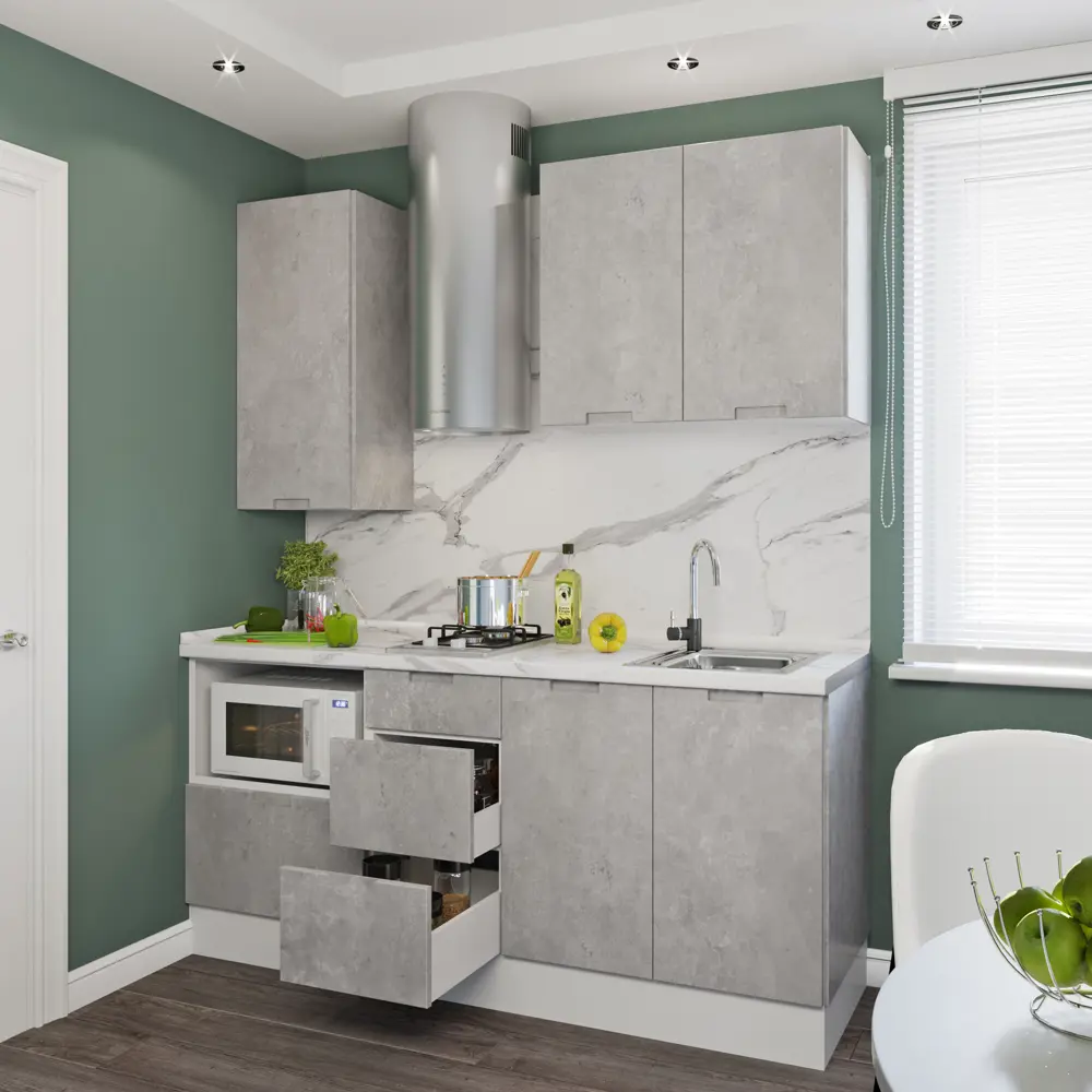 Дверь для шкафа Delinia «Берлин» 15x92 см, МДФ, цвет серый STLM-2027494 - Вид №10