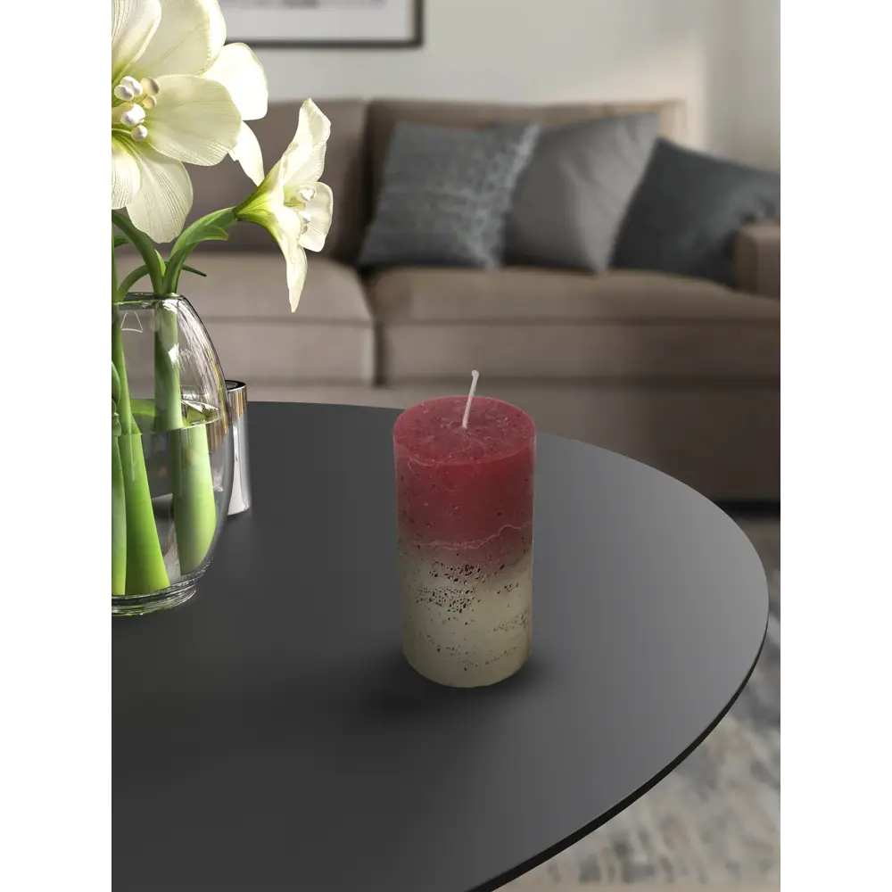 Свеча-столбик Santreyd Рустик в оттенке красного золота 83305491 STLM-0040297 - Вид №3