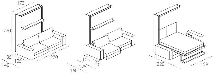 CLEI Диван-трансформер из ткани Tango sun-id-1464783 - Вид №12