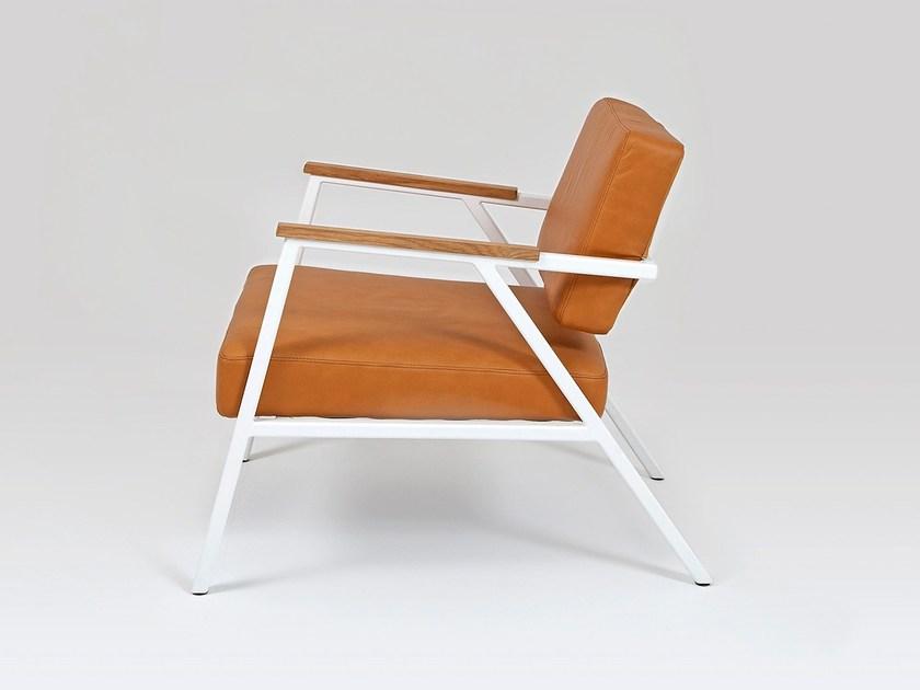 Liqui Contracts Кожаное кресло с подлокотниками Studio sun-id-1454380 - Вид №1