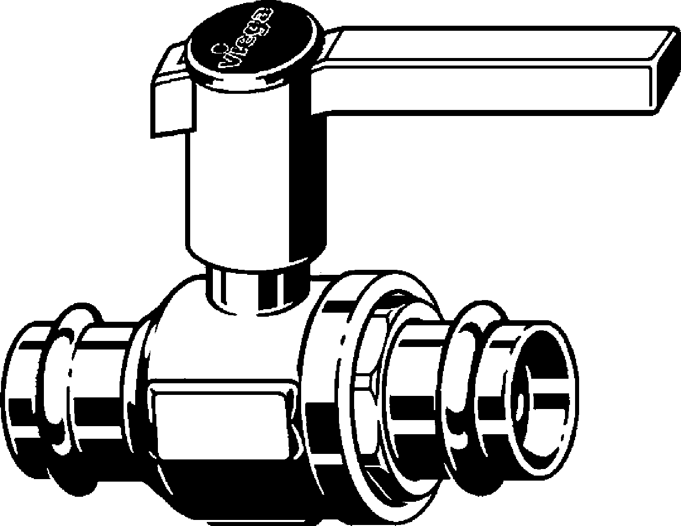 475 871 1) Модель 2270 Трубопроводные системы  Easytop системные вентили  Шаровые краны Santreyd  - Вид №1