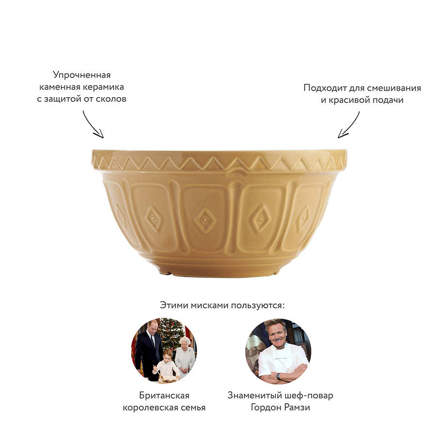 2001.007 Миска для смешивания cane, D21 см, 1,2 л Mason Cash  - Вид №8