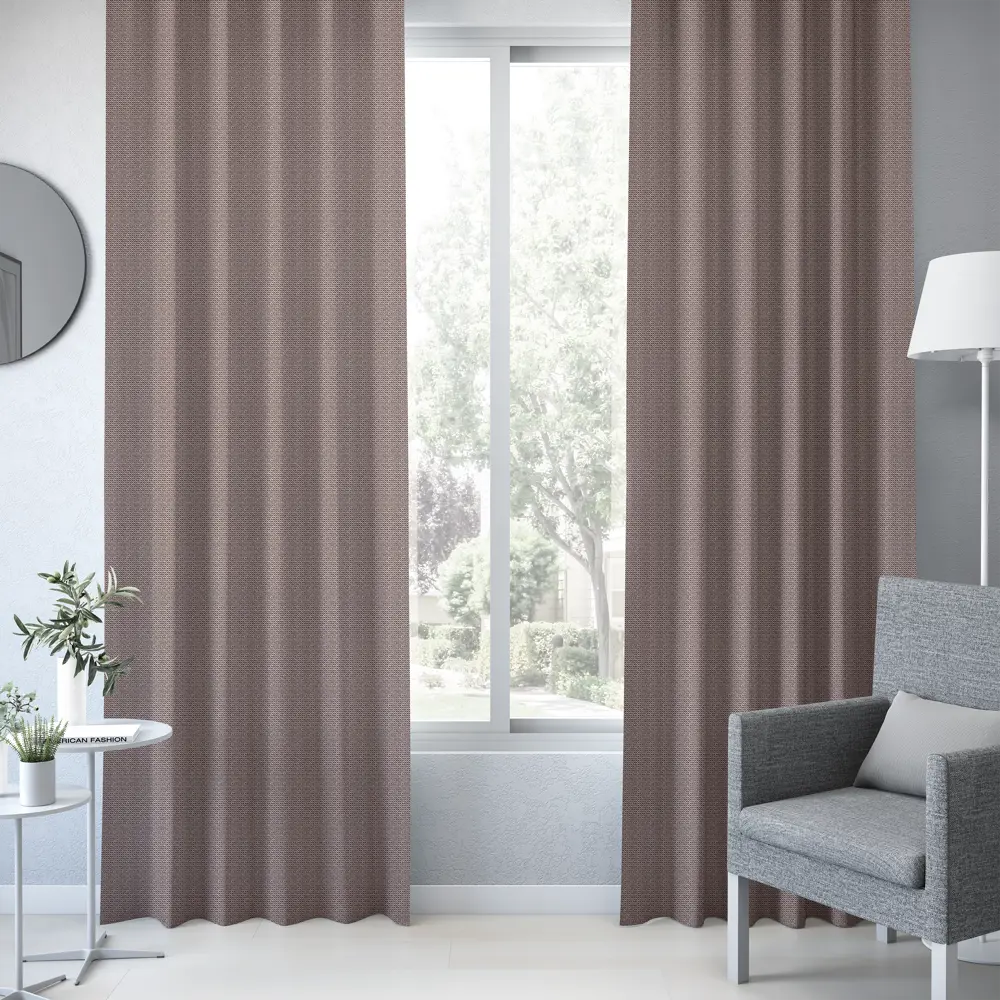 Штора на ленте Otaru 160x280 см цвет коричневый 83433569 STLM-2091181 INSPIRE  - Вид №3