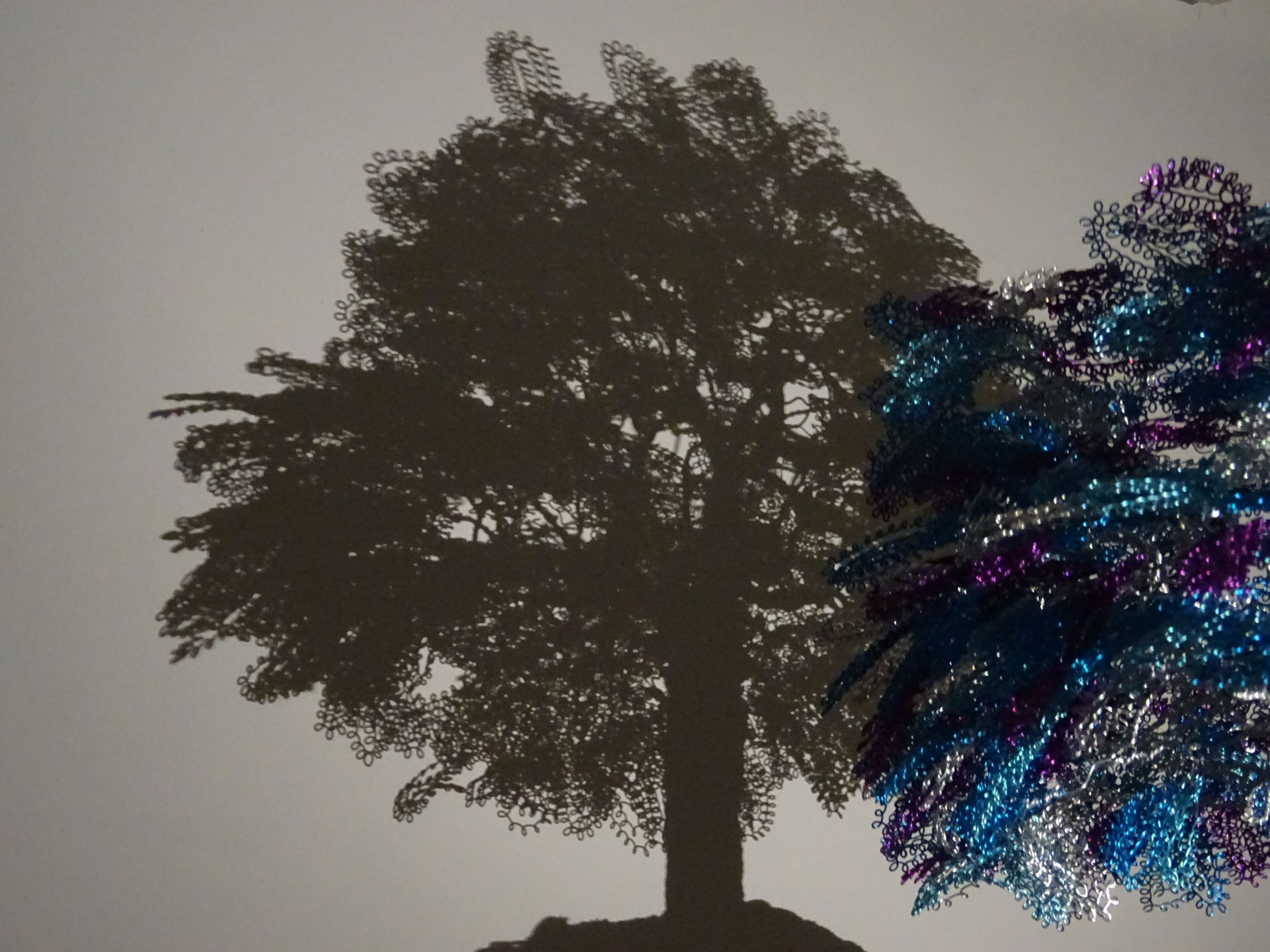 Скульптура из алюминия и оливкового дерева Mosche Bianche Zen Bonsai ARCH-00098696 - Вид №2