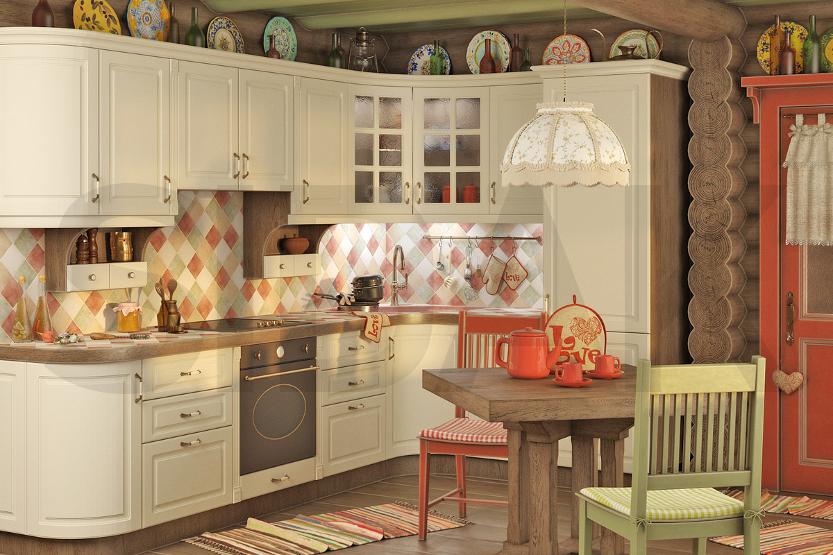 Фасады для кухни Классика Фрезеровка «Прямоугольник+» Арья №528 SIDAK SIST1333-205 - Вид №1