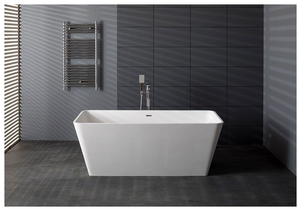Ванна из искусственного камня Aquanet Demure TC-S03B 165x73, глянцевая TCS03B - Вид №1
