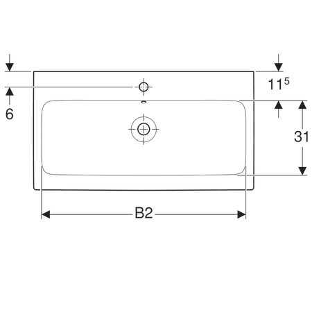 124093000 Раковина Geberit iCon Geberit  - Вид №2