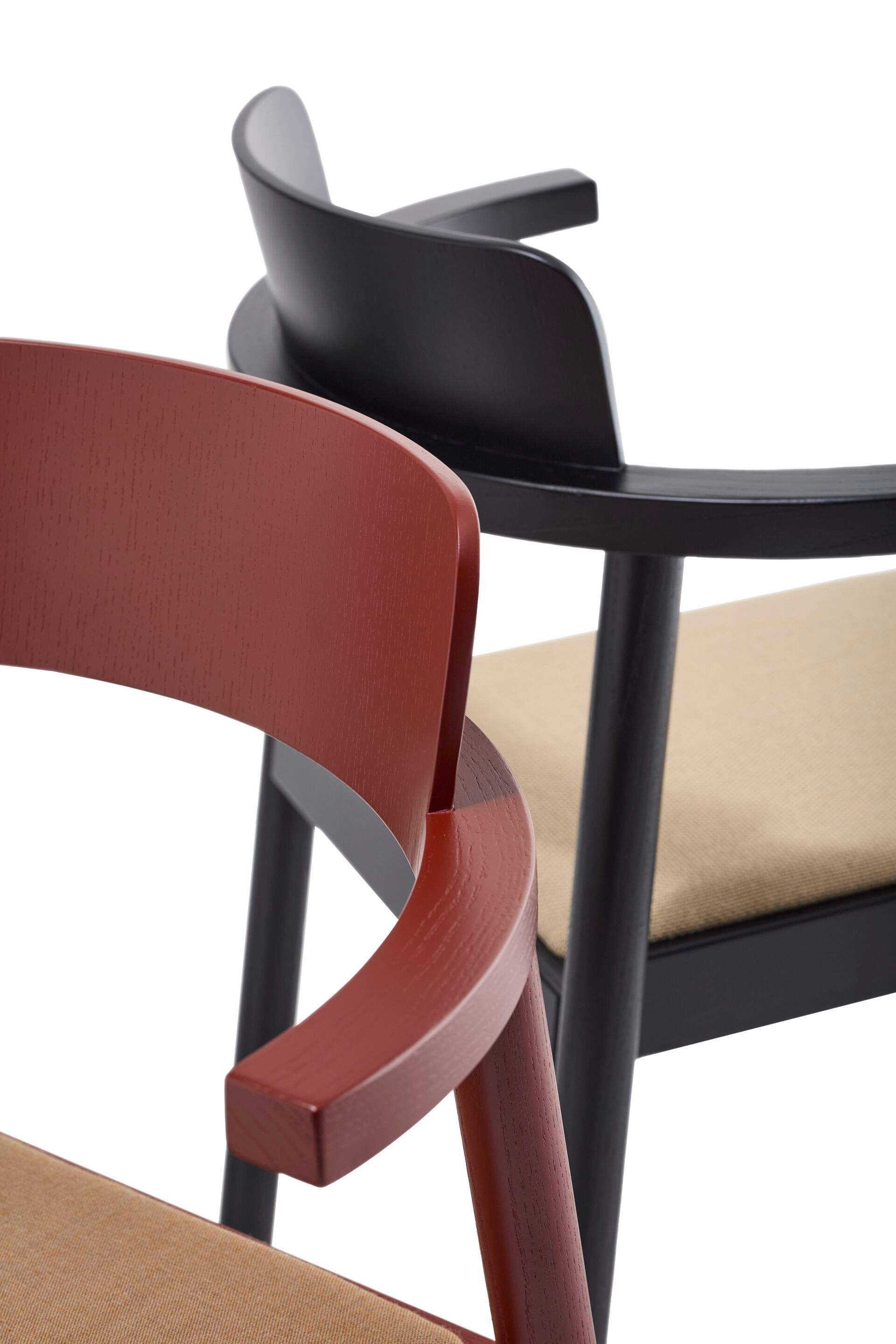 Мягкий стул из ясеня с подлокотниками Zilio A&C аромат ARCH-00101836 - Вид №8