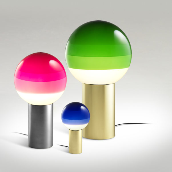 072889 Настольный светильник M синий-латунь Marset Dipping Light  - Вид №6