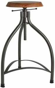 Industville Регулируемый по высоте табурет из железа и дерева  St-c-w