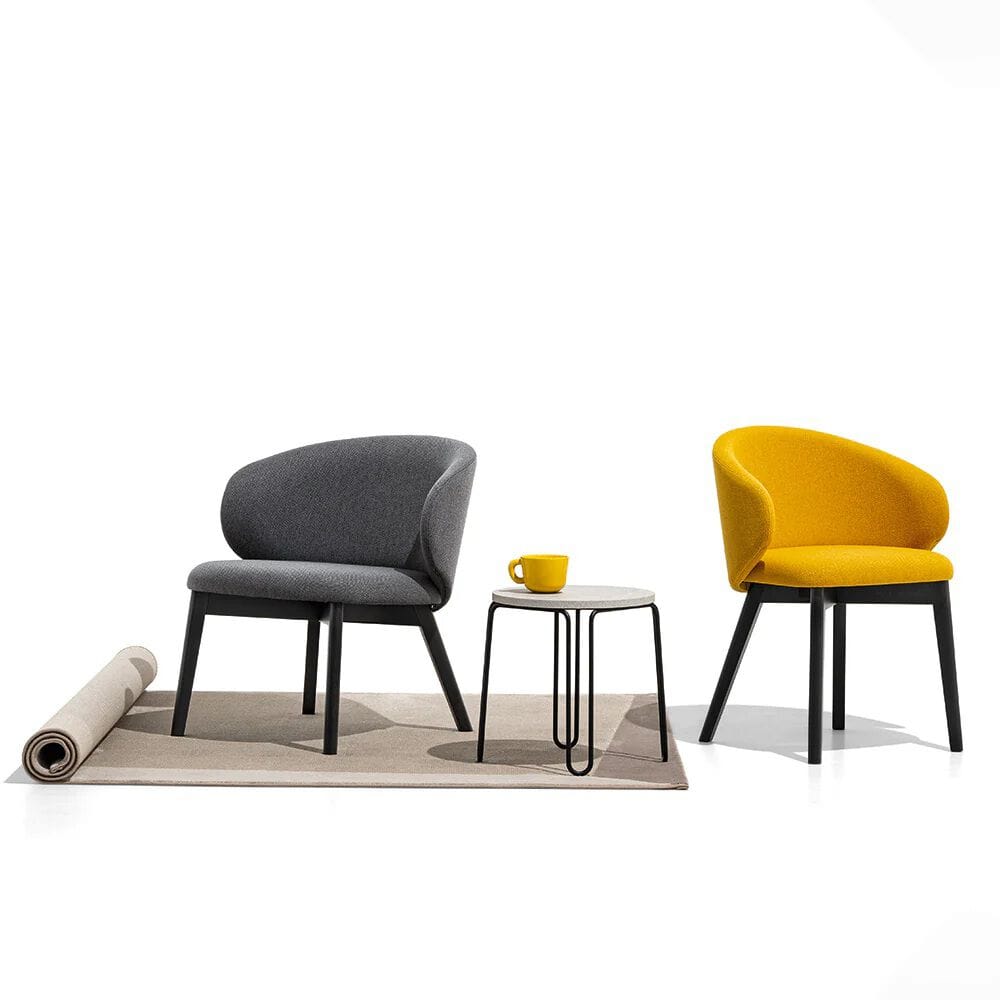 Кресло из ткани с ножками из бука Connubia Тука ARCH-00090333 - Вид №2