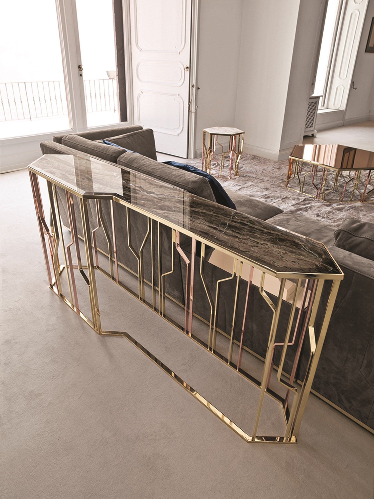 Мраморный консольный стол Longhi Loveluxe ARCH-00031381 - Вид №3