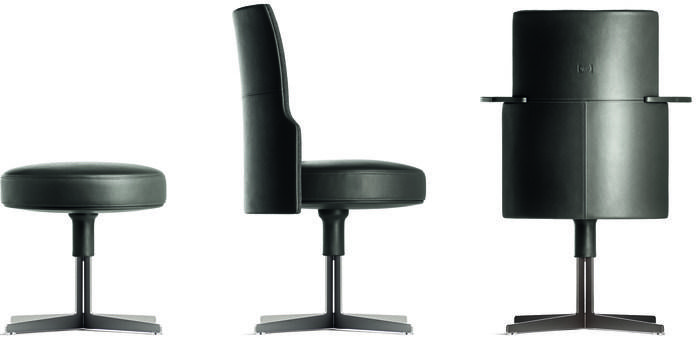 Poltrona Frau Круглый кожаный пуф La collezione - divani e poltrone sun-id-1496386 - Вид №2