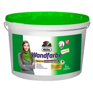 Краска дисперсионная Dufa Wandfarbe цвет белый 5 л 10023492 STLM-2183643