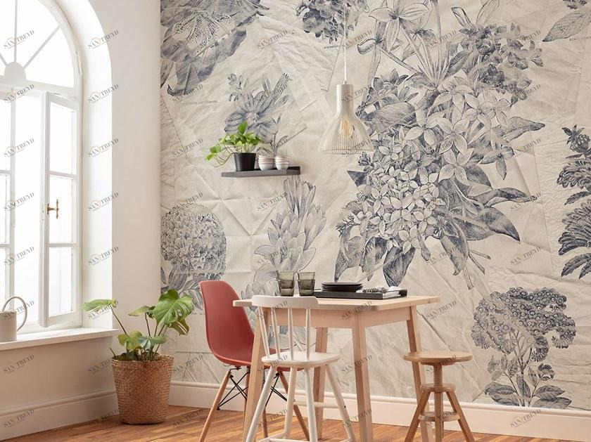 Komar Флизелиновые обои с цветочными мотивами Raw R3-045