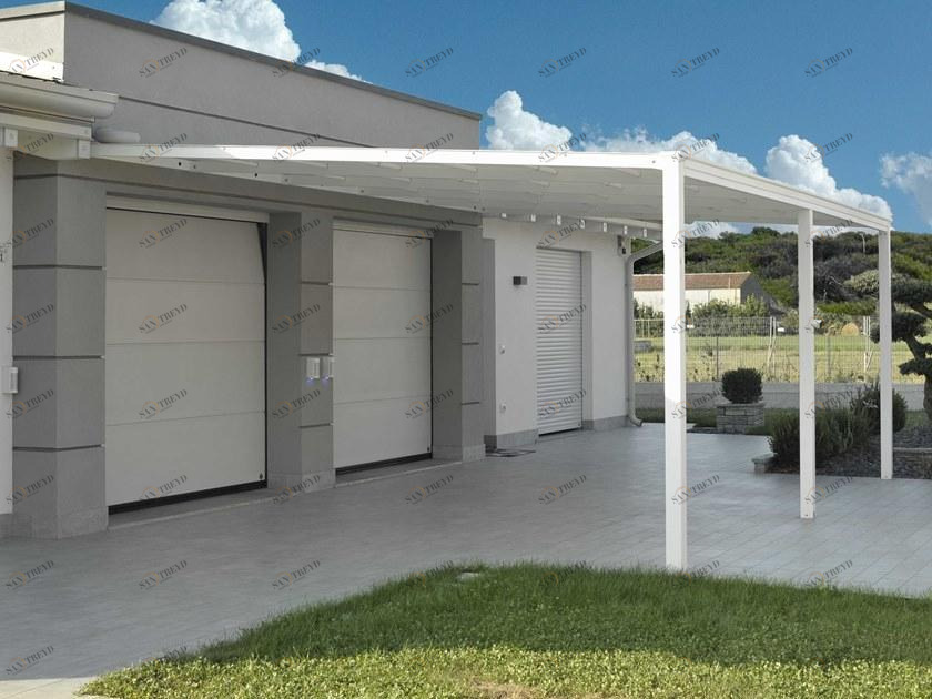 L'Officina by Adami Пергола с несъемным навесом с каналом для сбора воды sun-id-1483790