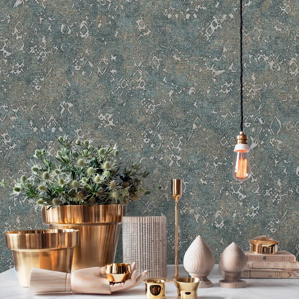 Обои флизелиновые Erismann Bolero 1.06 м ЭР60158-07 зелёные STLM-2006426 - Вид №2