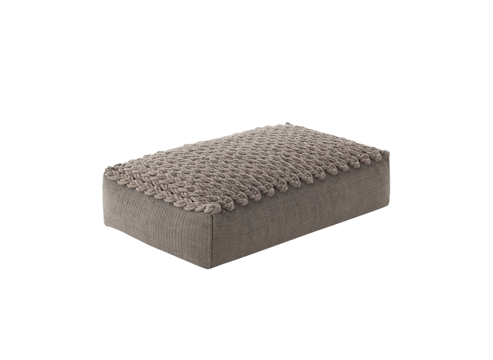 100373 Пуф прямоугольный Taupe GAN Trenzas