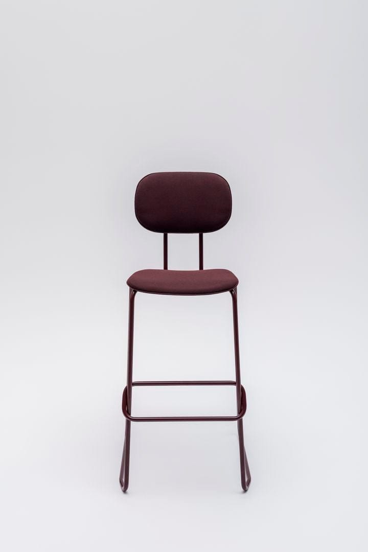 Высокий табурет из ткани с подставкой для ног MDD New School ARCH-00110353 - Вид №15