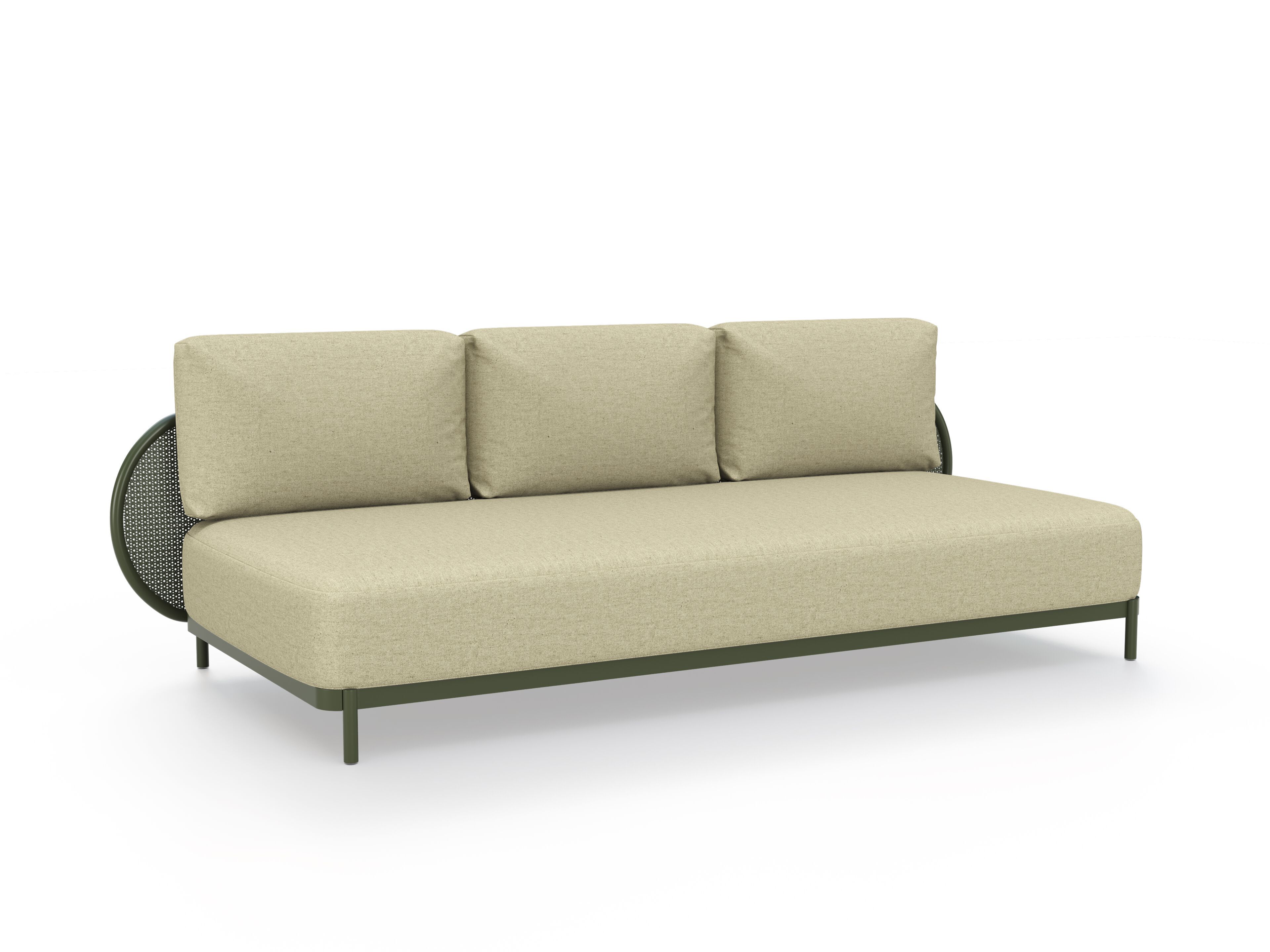 3-местный алюминиевый и Sunbrella® садовый диван YAAZ Ova ARCH-00008671 - Вид №4