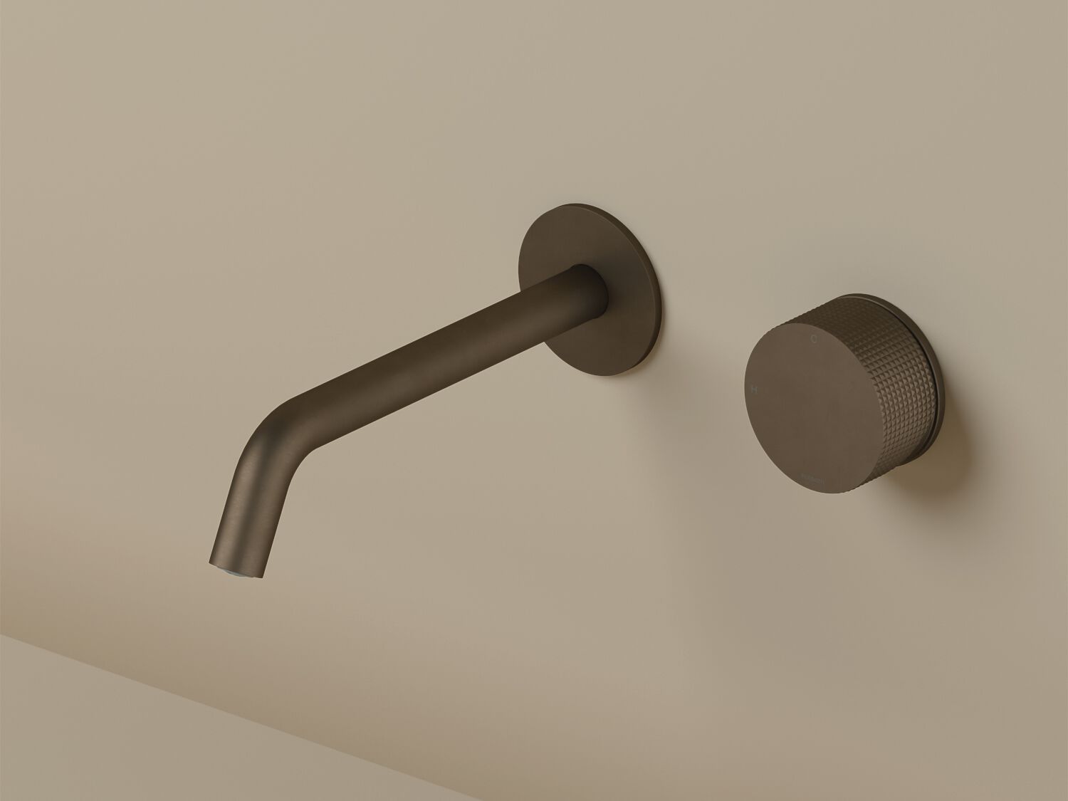 Латунный смеситель для раковины с 2 отверстиями Hotbath Guy ARCH-00080168 - Вид №1