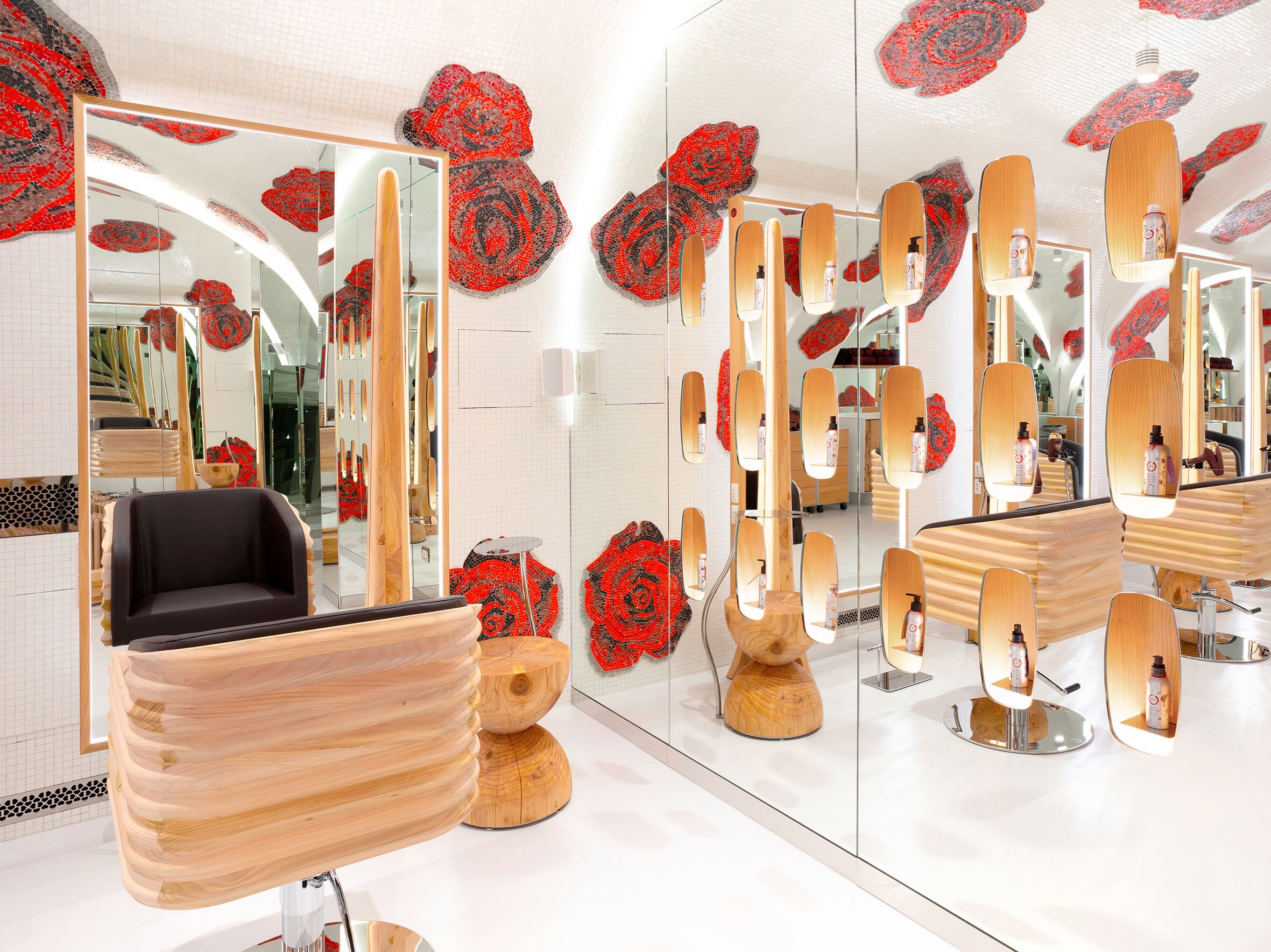 Кедровое зеркало со встроенным освещением Riva 1920 Wood Nature ARCH-00049236 - Вид №6