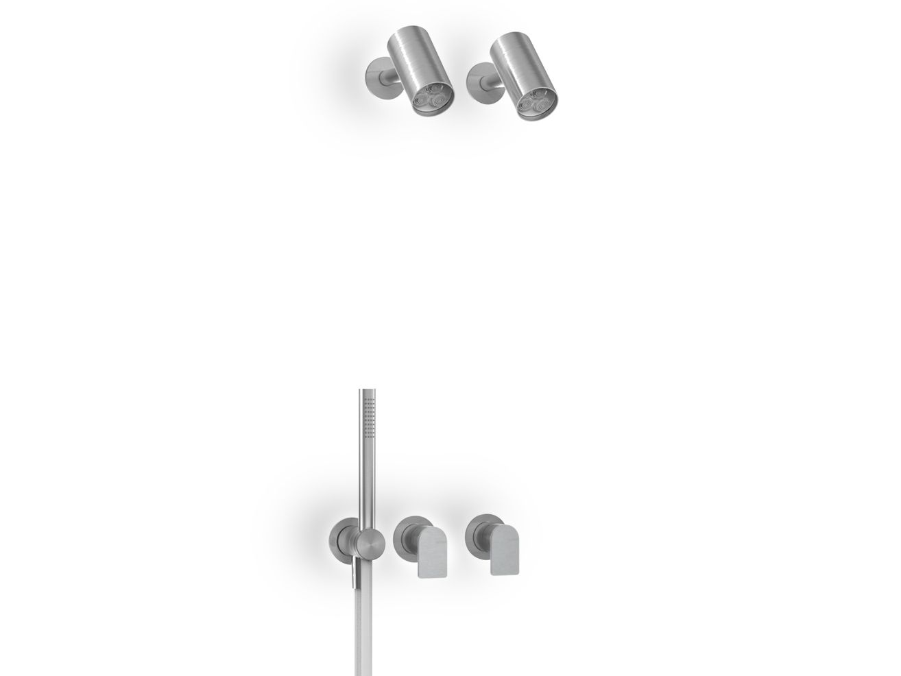 Набор для душа из нержавеющей стали с ручным душем Zazzeri Q316 ARCH-00137899 - Вид №1