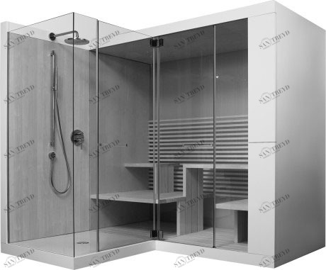 750322002011000 Сауна Inipi Ama, пристенный и угловой вариант Inipi #7503 2350 x 2205 x 2220 мм
Исполнение: белый глянцевый (декор) Белый глянцевый декор Duravit 