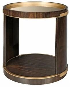 FRATO Круглый деревянный журнальный столик  Ffu260019aaa