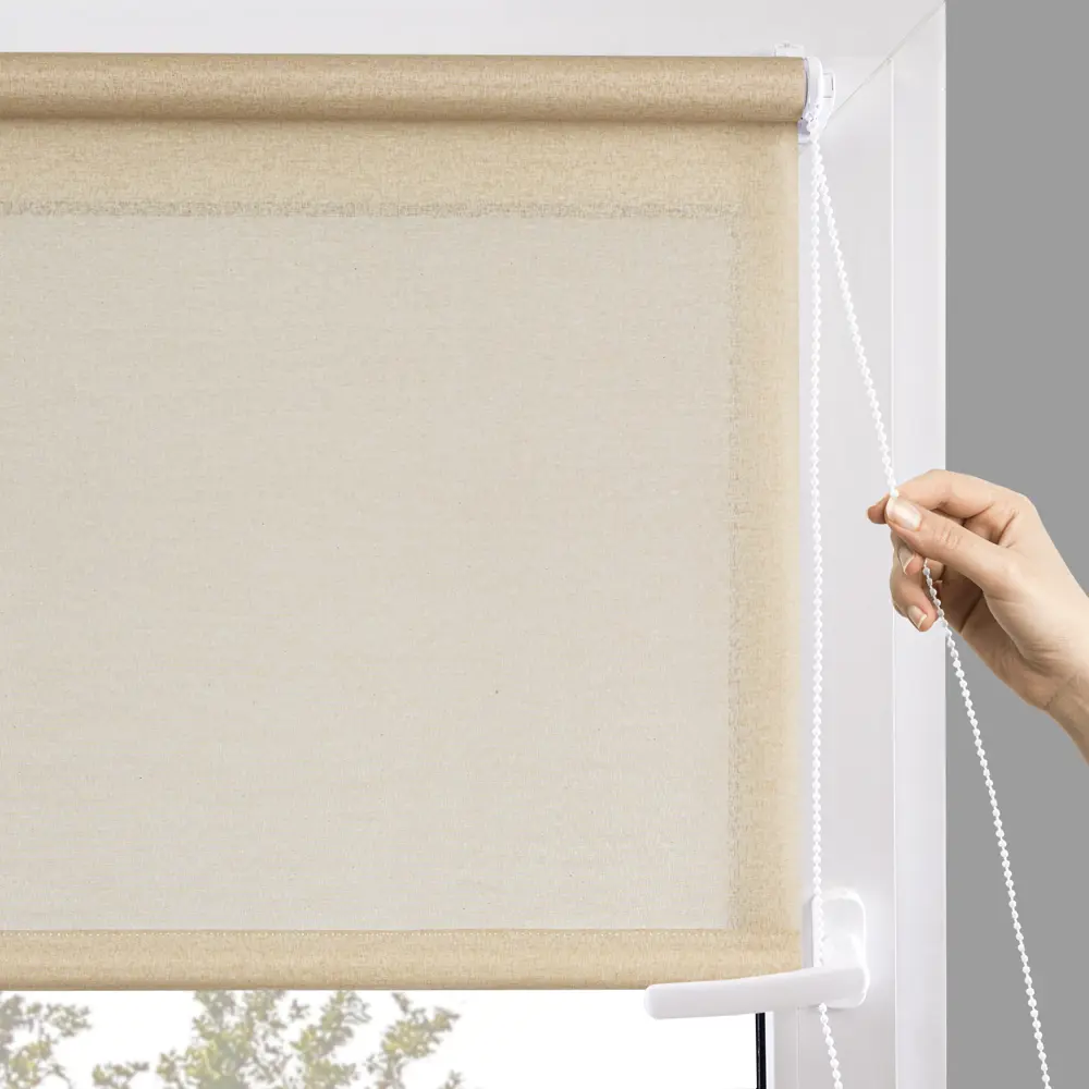 Штора рулонная 80x160 см кремовая Santreyd Лучшая цена STLM-2134402 - Вид №7