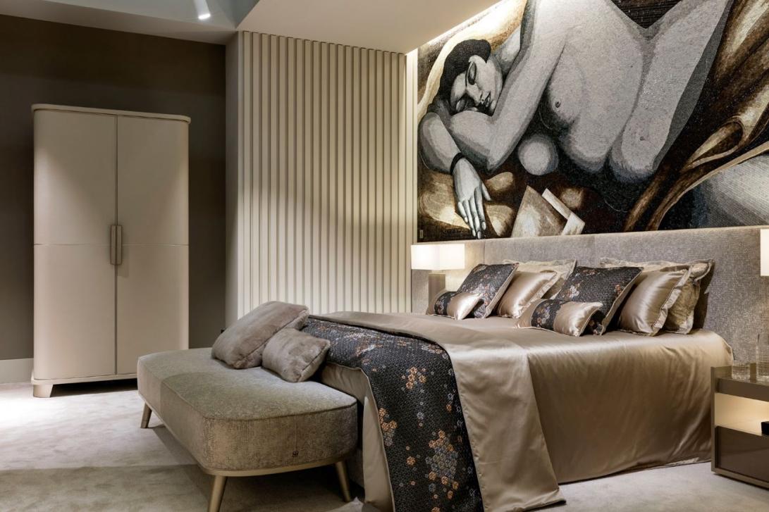 SICIS Seneca Bed Изголовье кровати: 494x5x116 Каркас кровати: 200x200x37 sun-id-1989824 - Вид №2