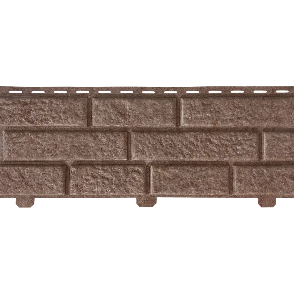 Сайдинг ПВХ кирпич 2 м коричневый FINEBER BrickHouse STLM-2110980