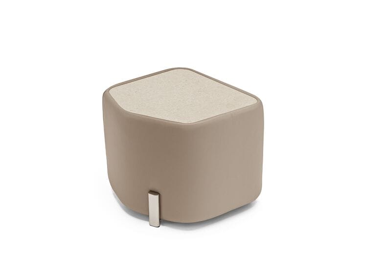 Кожаная тумбочка с деревянной столешницей Max Divani Muzzle ARCH-00032172