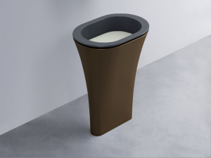 AMLA65-BA+AMPILO-PM+AMCOLO-CA Раковина Amedeo Ovale отдельностоящая cielo Enjoy + Amedeo