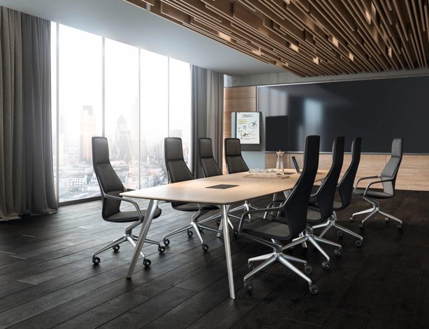 Brunner Поворотное кожаное кресло с подлокотниками Ray 9262/a - Вид №2