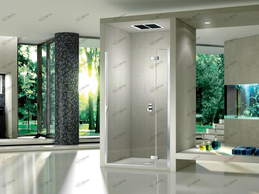 Duka Хрустальная душевая ниша с распашной дверцей Aura – senza profili sun-id-1498455