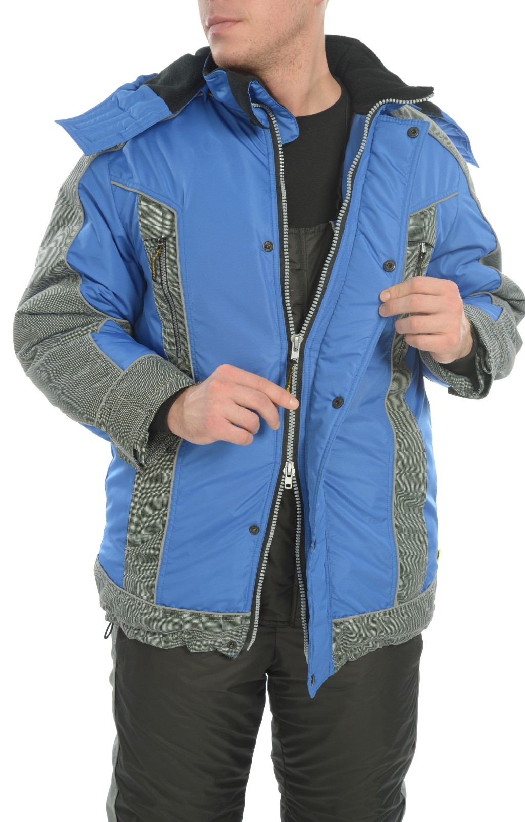 64794 Костюм "Ультра" зимний василек-черный  Зимняя спецодежда  размер 64-66/170-176  - Вид №15