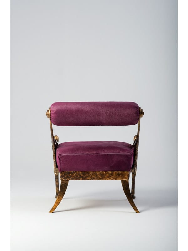 Кожаное кресло и точеная бронза Mantellassi 1926 OVER ARCH-00126753 - Вид №3