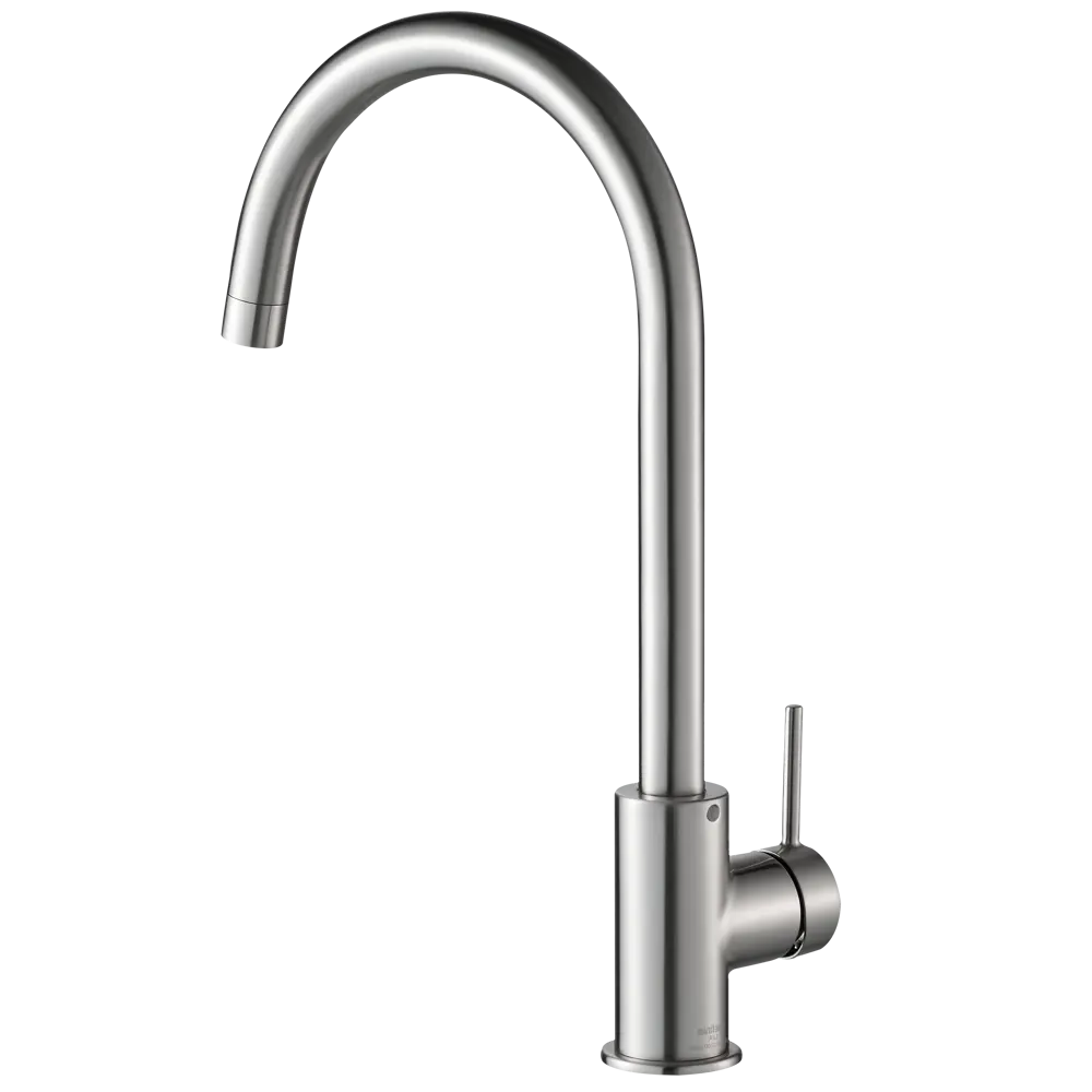 Смеситель кухонный Delinia Loa общая высота 38.6 см цвет никель матовый STLM-2067561