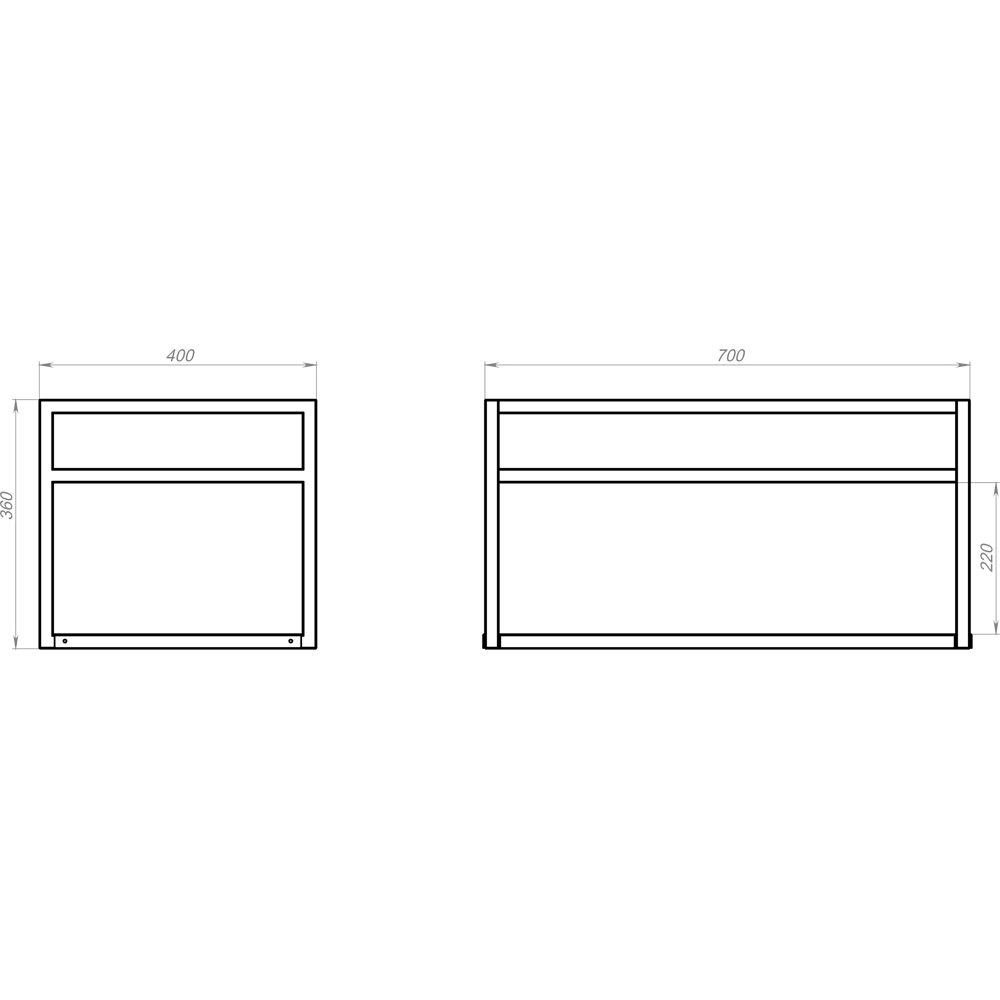 Опора для раковины навесная Бруклин 70 см цвет черный KONSENSA STLM-2078891 - Вид №3