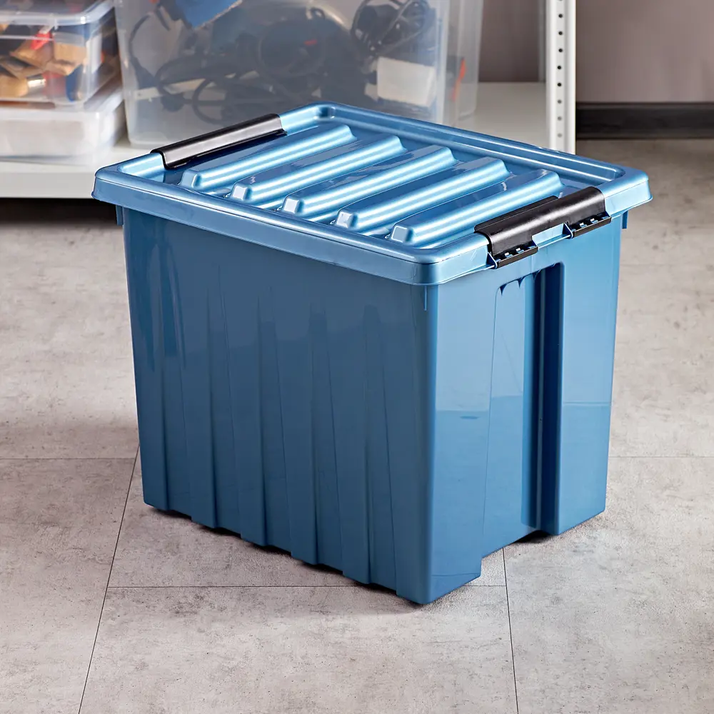 ROX BOX Контейнер с крышкой 50 л на колесиках для хранения 16456352 STLM-0006866 - Вид №6