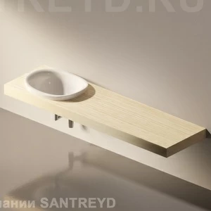 Flaminia IO e SI Столешница с отверстием под раковину от 80 до 150 см светлый дуб IO60M2.WL