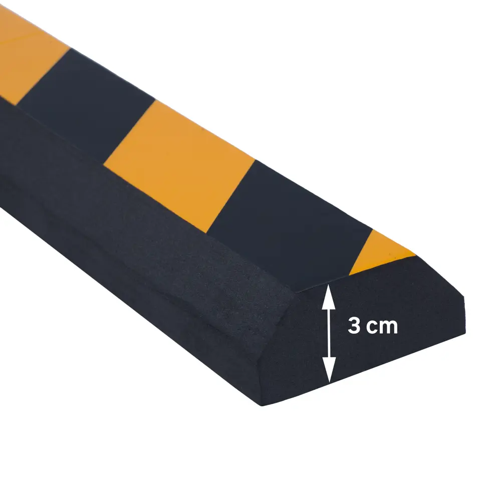 Демпфер для стен Standers мягкий, 50x7 см, цвет чёрный/жёлтый, 2 шт STLM-2140601 - Вид №7