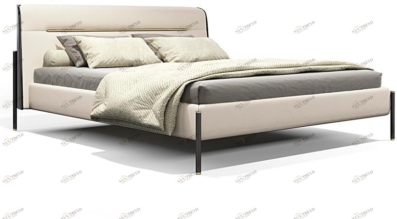 Capital Collection Кровать king size из ткани с мягким изголовьем sun-id-1421987