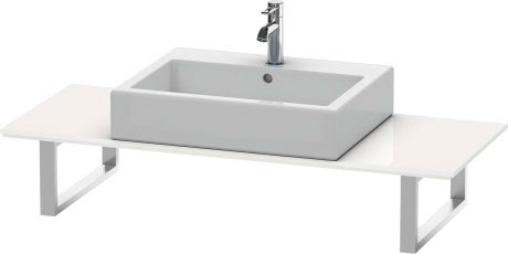 XL013C04949 X-Large Консоль для накладных раковин и встраиваемых умывальников Графит матовый, декор Duravit - Вид №2