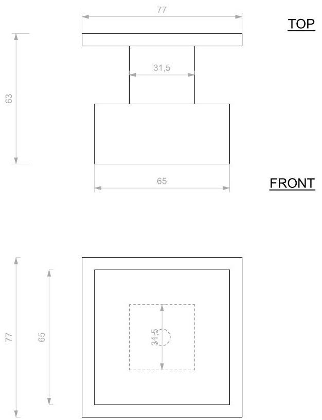 Dauby Ручка железной двери Pure® 8080 - Вид №2