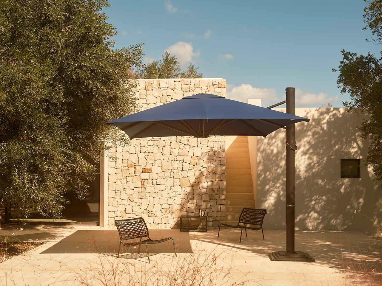 Зонтик с алюминиевым освещением и акриловой тканью Crema Outdoor Arborea ARCH-00025378 - Вид №1